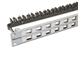 Wirewin High Quality 24-Port Keystone Modul-Leerpanel, 19