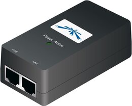 Ubiquiti PoE Injector, 15VDC, 12W, schwarz