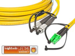 Lightwin High Quality Flat-Duplex LWL Patchkabel, SM, FC - LC/APC