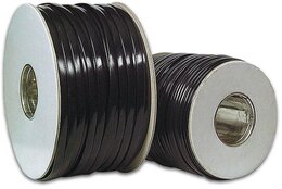  Flachbandkabel, 4-adrig, schwarz, 100m Bund