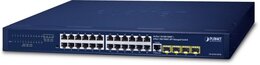 PLANET 24-Port Layer 2 Managed Gigabit Switch mit 4x SFP, redundant Power optional 