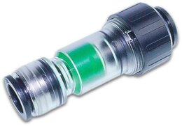 Lightwin Fitting / Doppelsteckmuffe mit Gas-Stop für versch. Kabeldurchmesser & Rohre 