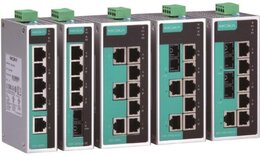 Moxa EDS-205A/208A Serie, unmanaged Ethernet Switche