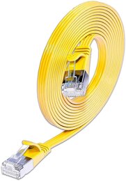 SLIM KAT6 Slimpatchkabel, U/FTP, flach, gelb