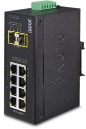 PLANET IP30 Industrial 8-Port 10/100/1000T + 2-Port 100/1000X SFP