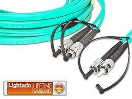 Lightwin High Quality Flat-Duplex LWL Patchkabel, MM OM3, FC - ST