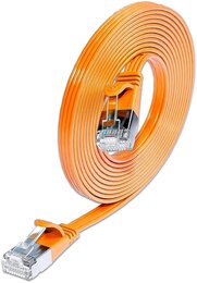 SLIM KAT6 Slimpatchkabel, U/FTP, flach, orange