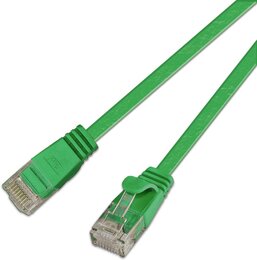SLIM KAT6 Slimpatchkabel, U/UTP, flach, grün