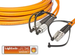 Lightwin High Quality Flat-Duplex LWL Patchkabel, MM OM2, FC - LC