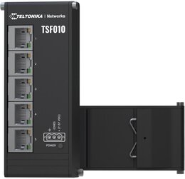 Teltonika IP30 Industrie 5-Port 100 Mbit unmanaged Flat-Switch, -40°C - +75°C