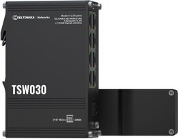 Teltonika IP30 Industrie 8-Port 100 Mbit unmanaged Hutschienen-Switch, -40°C - +75°C