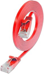 SLIM KAT6 Slimpatchkabel, U/UTP, flach, rot