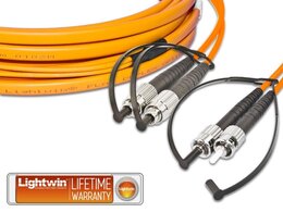Lightwin High Quality Flat-Duplex LWL Patchkabel, MM OM2, FC - ST