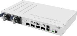 MikroTik Cloud Router Switch, 4x 100GB QSFP28, PoE in, 2 redundante Netzteile