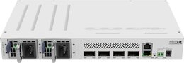 MikroTik Cloud Router Switch, 4x 100GB QSFP28, PoE in, 2 redundante Netzteile