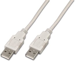 Wirewin USB 2.0 Kabel, A-Stecker/A-Stecker, grau 