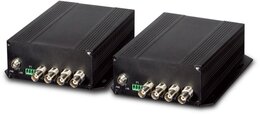 PLANET 4-Channel Video over Fiber(FC) Converter, up to 20KM, Set