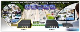PLANET 4-Channel Video over Fiber(FC) Converter, up to 20KM, Set