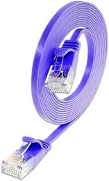 SLIM KAT6 Slimpatchkabel, U/UTP, flach, violett