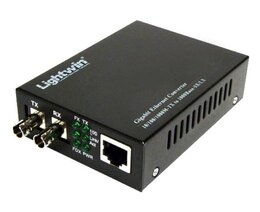 Lightwin Gigabit Medienkonverter 1000Base-SX Multimode, ST, 2KM