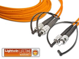 Lightwin High Quality Duplex LWL Patchkabel, MM OM2, FC - ST