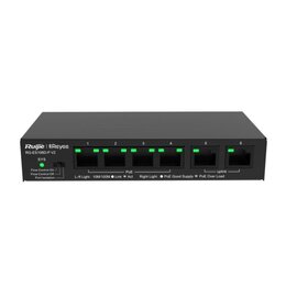 Reyee Reyee 6-Port 10/100Mbps unmanaged Desktop Switch, PoE, 54W