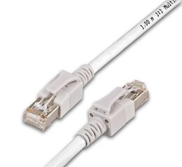 Wirewin KAT6A LED Patchkabel, S/FTP, Lifetime Warranty, weiß 