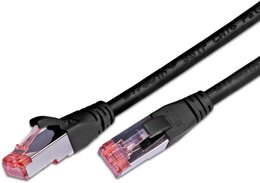 Wirewin KAT6 Patchkabel, S/FTP, LSOH, Lifetime Warranty, schwarz 