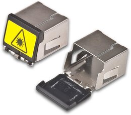 Lightwin Staubschutzkappe für LC Duplex Kupplung mit Dual Shutter