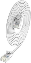 SLIM KAT6A 10 Gigabit Lightpatchkabel rund, U/UTP, Ø 3,6 mm, weiss