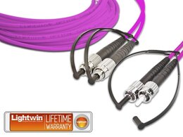 Lightwin High Quality Duplex LWL Patchkabel, MM OM4, FC - ST 