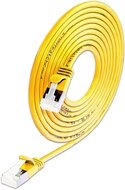 KAT6A 10 Gigabit Lightpatchkabel rund, U/FTP, Ø 3,8mm, gelb 