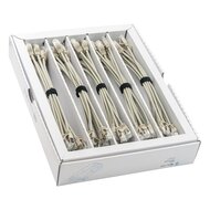 KAT6A 10 Gigabit Lightpatchkabel, 0,25m, U/FTP, Ø 3,8mm, grau, 50-Pack
