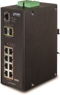 Industrial 8-Port Gbit PoE(at) + 2Port SFP managed Switch