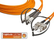 High Quality Duplex LWL Patchkabel, MM OM2, FC - SC 