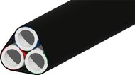 Rohrverbund mit 3x 14/10-er Rohren, direkt erdverlegbar, UV beständig, schwarz