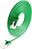 KAT6A 10 Gigabit Lightpatchkabel rund, U/FTP, Ø 3,8mm, grün 