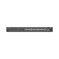 Reyee 24-Port 10/100Mbps, 2x 1Gbit unmanaged Switch, PoE, 370W