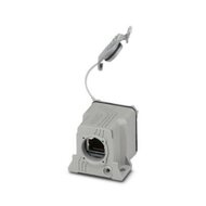 RJ45-Kupplung, IP67, CAT5e, mit Schutzdeckel, Farbe: grau