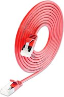 KAT6A 10 Gigabit Lightpatchkabel rund, U/FTP, Ø 3,8mm, rot 