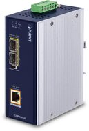 IP30 Industrial 2Port 100/1000X SFP to 1Port 1Gbit 802.3bt PoE++ Media Converter