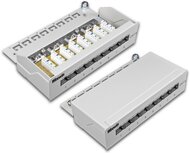 8-Port KAT6 Desktoppanel, geschirmt, LSA+