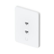 Universelle, lackierbare Keystone-Wandplatte, 2 Port, vertikal, 4er-Pack