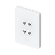 Universelle, lackierbare Keystone-Wandplatte, 4 Port, vertikal, 4er-Pack