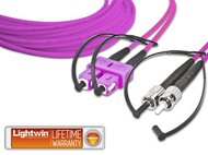 High Quality Duplex LWL Patchkabel, MM OM4, SC - ST 