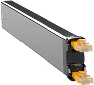 PATCHBOX® 365 Kassette mit KAT6 STP Slim-Patchkabel, 0,8 m, gelb