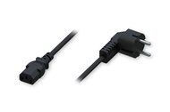Stromkabel, EU, Type F (Schuko) Stecker auf C13 Stecker