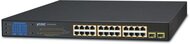 24-Port 1GB 802.at PoE + 2Port 1Gbit SFP, 300 W PoE, LCD PoE Monitor