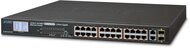 24Port 10/100TX 802.3at PoE + 2Port Gbit TP/SFP Combo (300W)