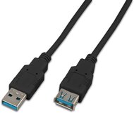 USB 3.0 Kabel, A-Stecker/A-Buchse, schwarz 